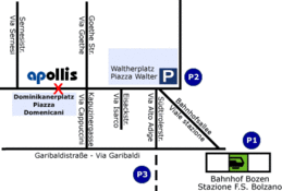 piantina di piazza Domenicani